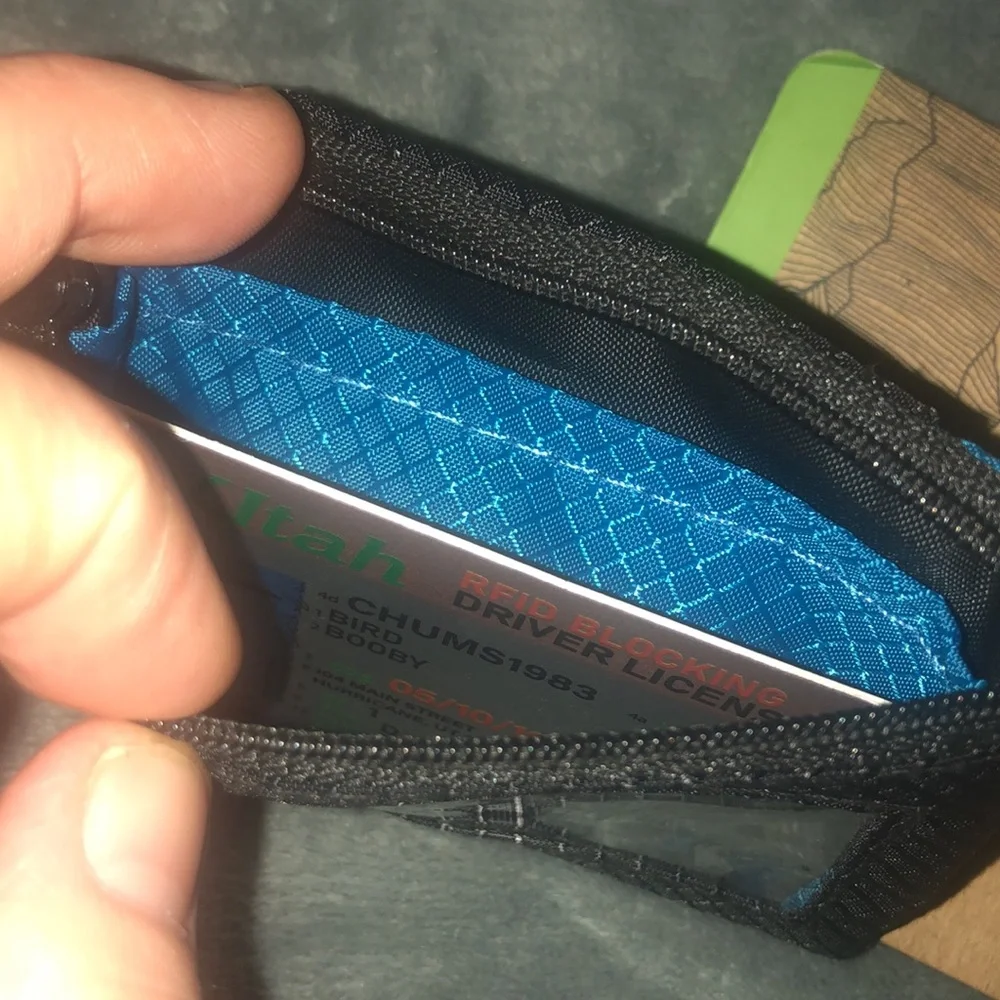 Chums Black and Blue License Holder - Picture 5 of 5